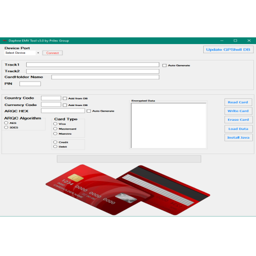 Daphne EMV Software for Cloning ATM cards