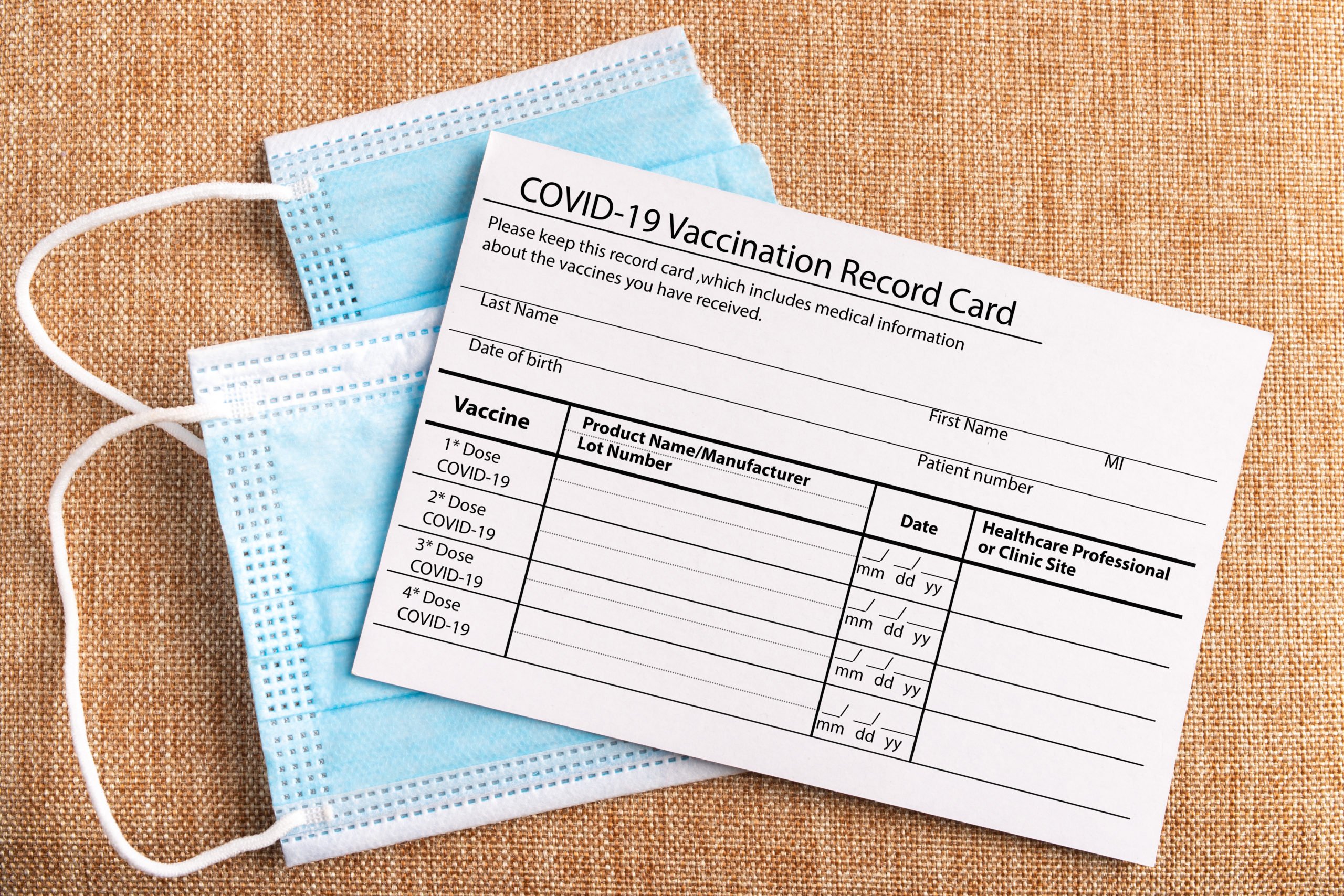 COVID 19 VACCINE CARD WITH BARCODE FOR ALL COUNTRIES